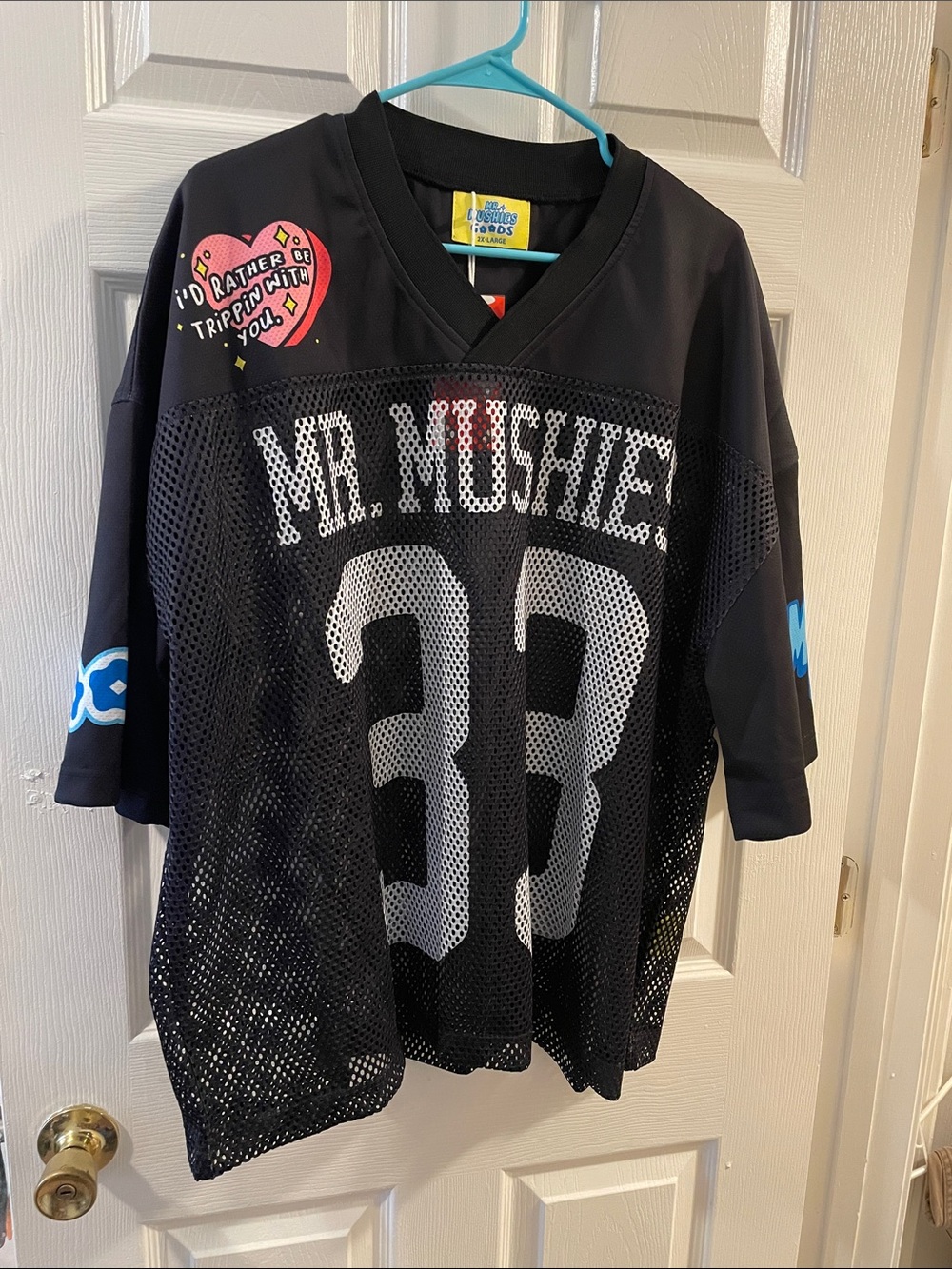 Mr. Mushies 2X Black Mesh Jersey